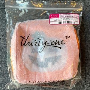 NIP thirty-one Littles Carry All Caddy Peek a boo pumpkin